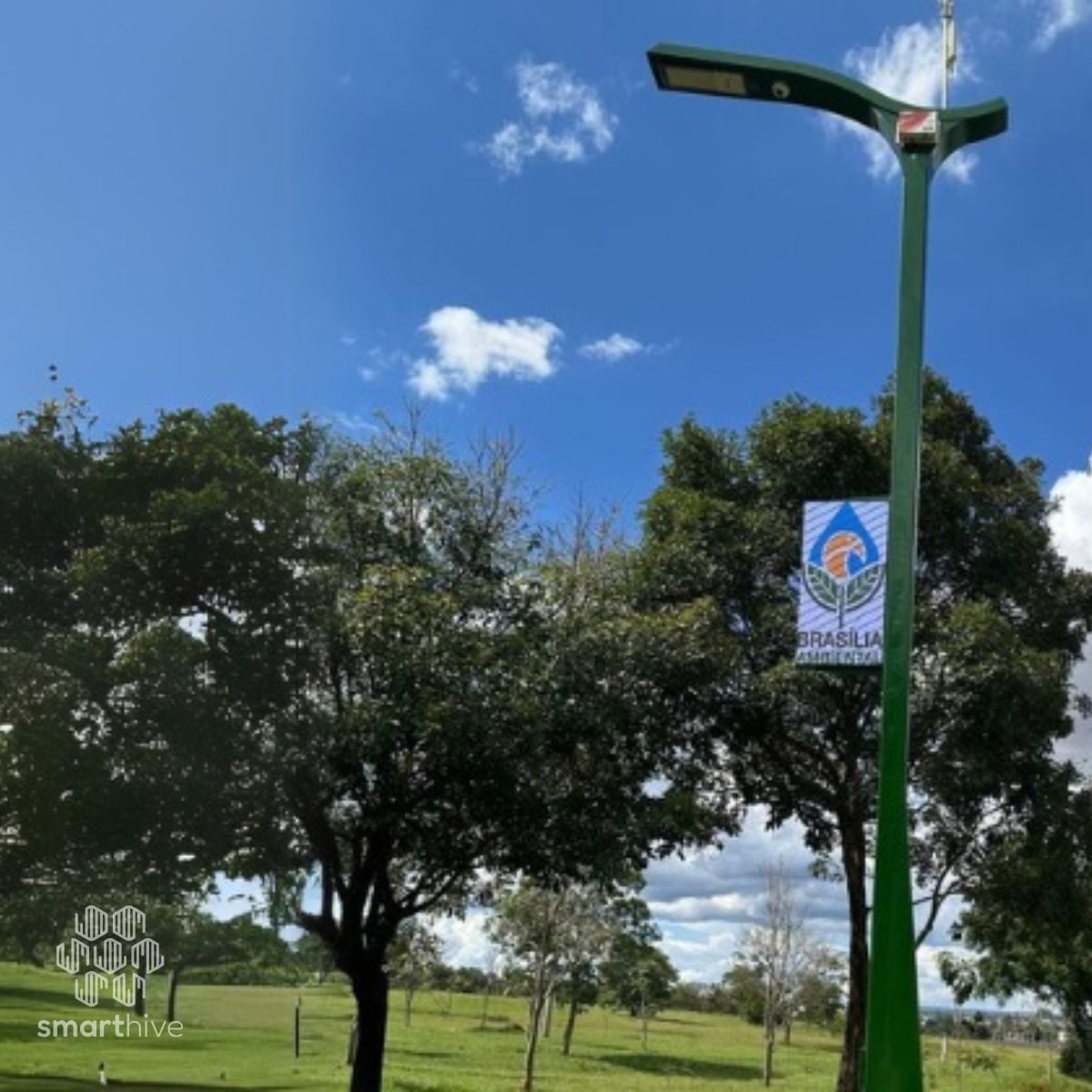 Poste inteligente Post Smart Ibram no Parque Ecológico Águas Claras