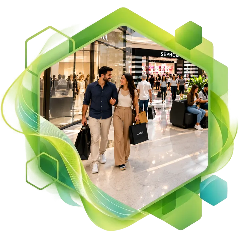 Centro comercial com tecnologia IoT SmartHive para monitorização de espaços, consumos, ocupação e operações