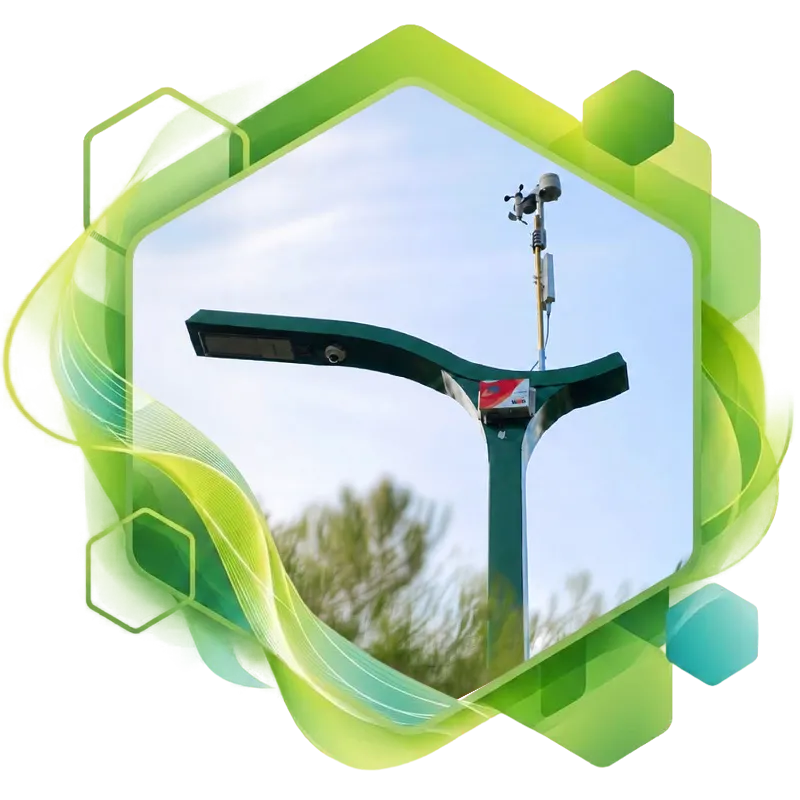 Poste inteligente SmartHive com iluminação inteligente para eficiência energética e gestão urbana