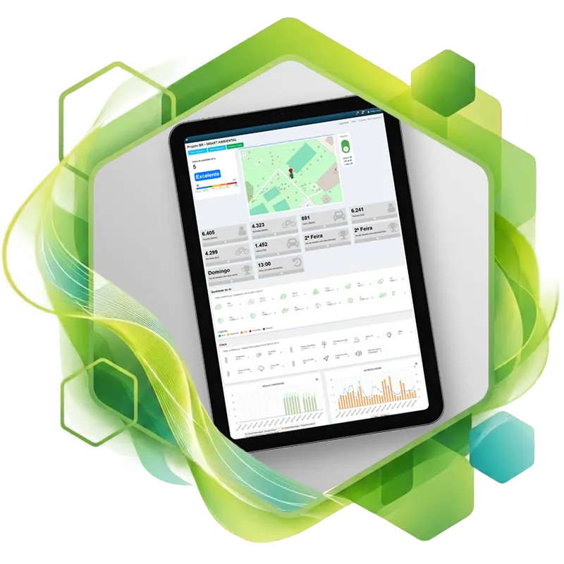 Poste inteligente com sensores IoT ligado à plataforma SmartHive
